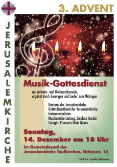 Musikgottesdienst 3. Advent