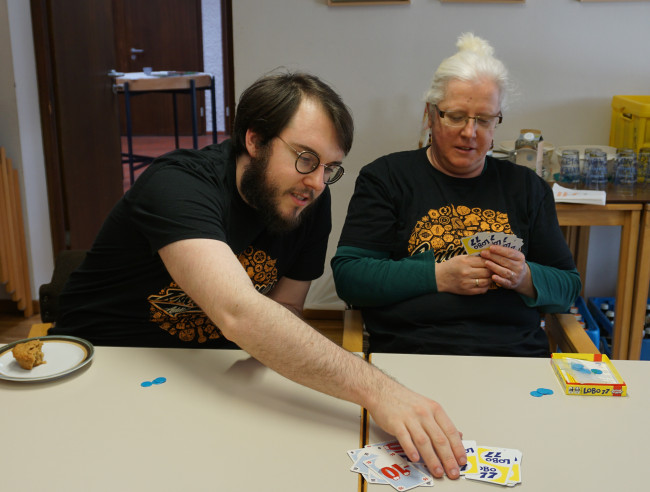 Das Spielenachmittag-Team in Aktion